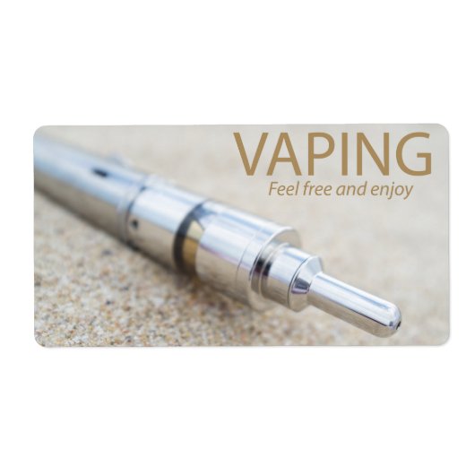 E-cigとベーピング ラベル (正面)