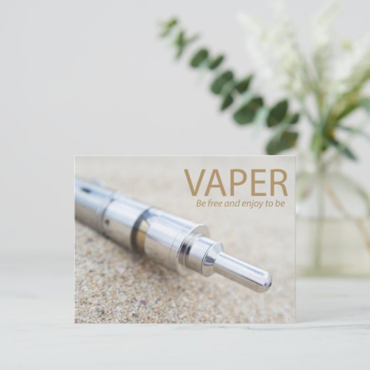 E-cigと蒸発 ポストカード (スタンド正面)