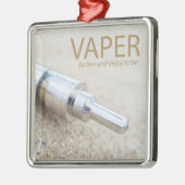 E-cigと蒸発 メタルオーナメント (左)