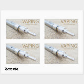 E-cigと蒸発 長方形シール (シート)