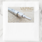 E-cigと蒸発 長方形シール (バッグ)
