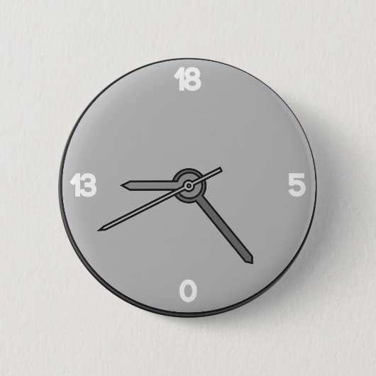 E Clock Button氏 缶バッジ (正面)