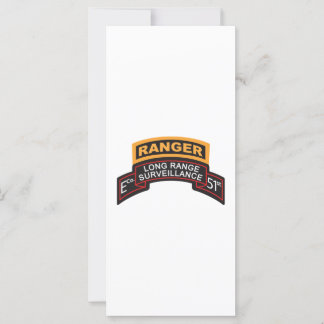 E Co 51歩兵隊LRSスクロール、レンジャーのタブ