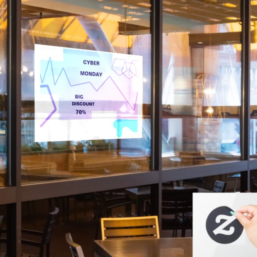 E-commerce Cyber Monday Deal ウィンドウサイン (レストラン窓)