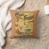 E. Deb Rayシャンペン広告ポスター クッション (ブランケット)