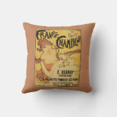 E. Deb Rayシャンペン広告ポスター クッション (裏面)