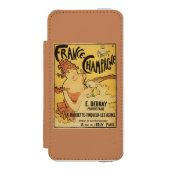 E. Deb Rayシャンペン広告ポスター Incipio iPhoneウォレットケース (フォリオ 正面)