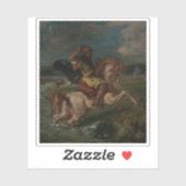 E. Delacroix – フォードを横断するモロッコの騎士 シール (シート)