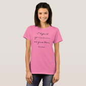 É difícil aprisionar os que tem asas tシャツ (正面フル)