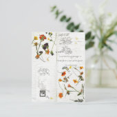 e.e.カミングス押された花のカード日記 ポストカード (スタンド正面)