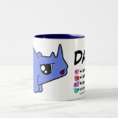 e.e.h.r…か。 デーブの右利きのマグ ツートーンマグカップ (中央)