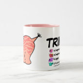 e.e.h.r…か。 三位一体の右利きのマグ ツートーンマグカップ (中央)