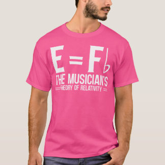 E Fb ミュージシャンの相対性理論 ピアノ Tシャツ