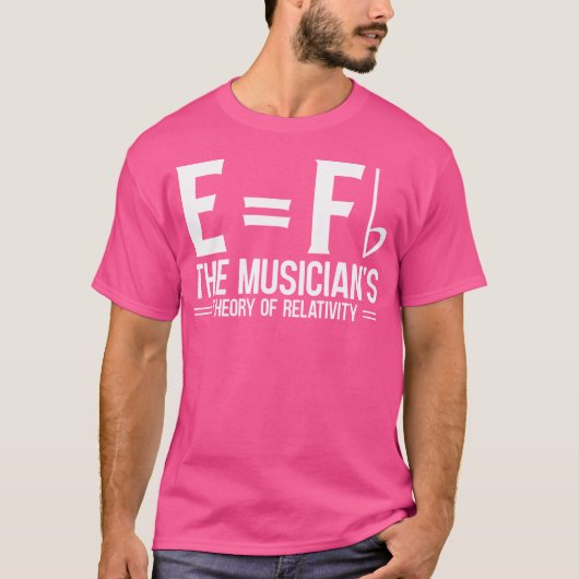 E Fb ミュージシャンの相対性理論 ピアノ Tシャツ (正面)