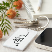 E fiets oplaadpunt lader symbool. Acculader キーホルダー (正面右)