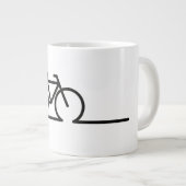 E fiets oplaadpunt lader symbool. Acculader ジャンボコーヒーマグカップ (正面右)