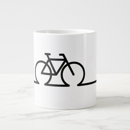 E fiets oplaadpunt lader symbool. Acculader ジャンボコーヒーマグカップ (正面)