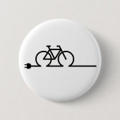 E fiets opladpunt lader symbool.順守者 缶バッジ (正面)