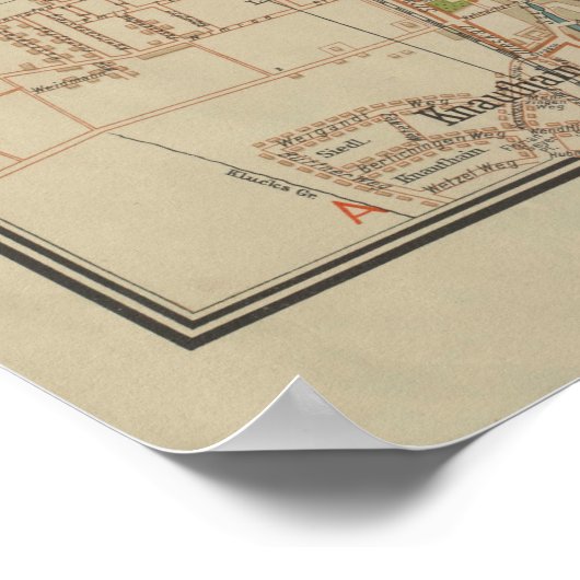 E. Gaebler’s Grosser Plan von Leipzig (1943) ポスター (角)