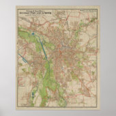 E. Gaebler’s Grosser Plan von Leipzig (1943) ポスター (正面)