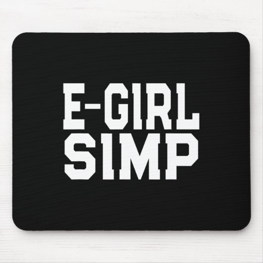 E-girl Simp -ノベルティおもしろいSimp - Simpハロウィーン マウスパッド (正面)