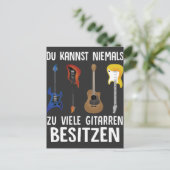 E-Gitarre Akustikgitarreロックミュージカーバスギターレ ポストカード (スタンド正面)