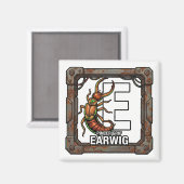 E is for Earwig – GTAスタイルABC学習マグネット マグネット (正面/裏面)