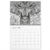 E.J.ゴールドの野生生物色 カレンダー (1月 2026)