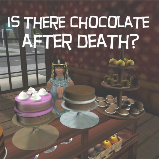 E.J.金ゴールドは死んだ後チョコはあるか?ビニル シール (正面)