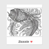 E.J.金ゴールドフィッシュ取り外し可能ビニール シール (シート)