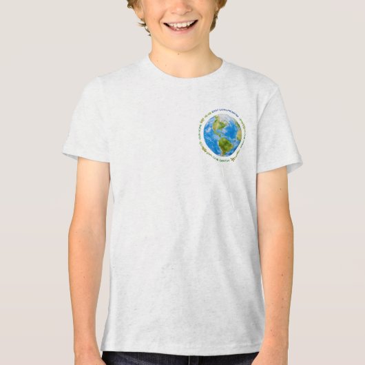 E. Longmeadow Earth Day - 2026年ロゴマークby Anna Baader トライブレンドＴシャツ (正面)