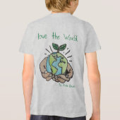 E. Longmeadow Earth Day - 2026年ロゴマークby Anna Baader トライブレンドＴシャツ (裏面)