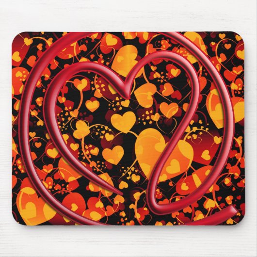 e m i l 4 y o u |ハートパターン マウスパッド (正面)