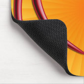 e m i l 4 y o u |黄色の放射状 マウスパッド (コーナー)