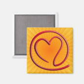 e m i l 4 y o u |黄色の放射状 マグネット (正面/裏面)