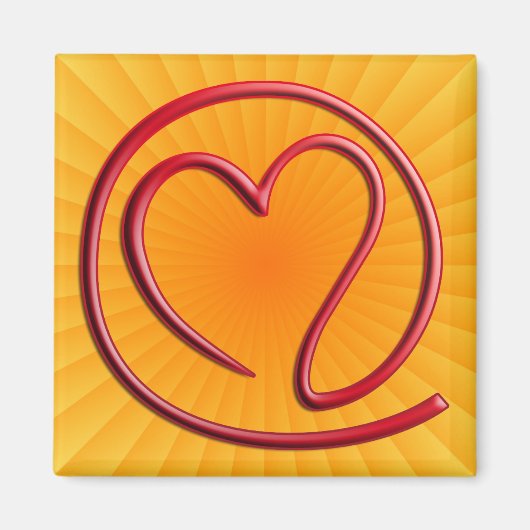 e m i l 4 y o u |黄色の放射状 マグネット (正面)