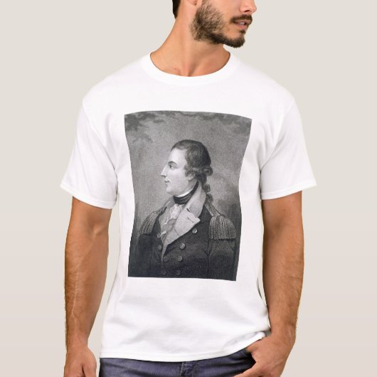 E. Mackenが刻むリチャードモントゴメリー(1736-75年) Tシャツ (正面)