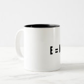 E=MCのハンマー! ツートーンマグカップ (正面左)