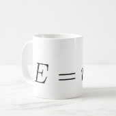 E = mcの² コーヒーマグカップ (正面左)