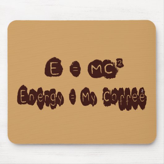 E=MCコーヒー マウスパッド (正面)
