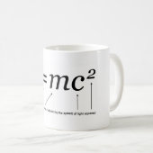 E=MC2アインシュタインの相対性理論 コーヒーマグカップ (正面右)