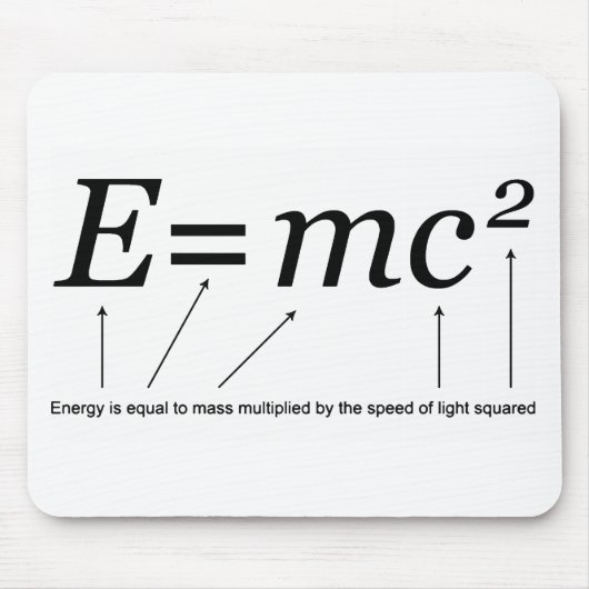 E=MC2アインシュタインの相対性理論 マウスパッド (正面)