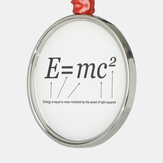E=MC2アインシュタインの相対性理論 メタルオーナメント (左)