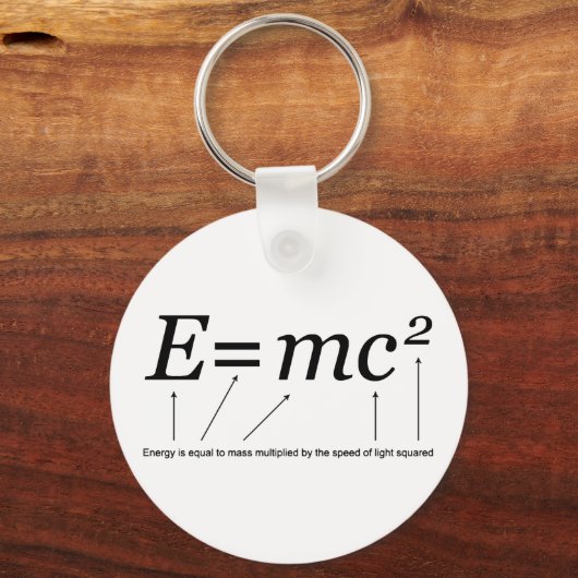 E=MC2アインシュタイン相対性理論 キーホルダー (正面)