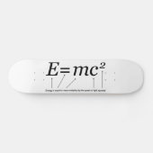 E=MC2アインシュタイン相対性理論 スケートボード (横)