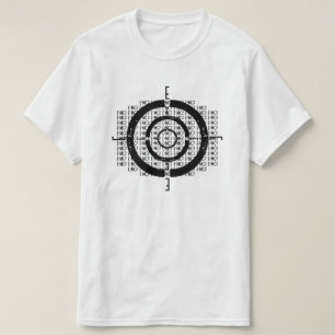 E=MC2コンパスの謎がある黒と白 Tシャツ