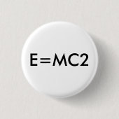 E=MC2バッジ 缶バッジ (正面)
