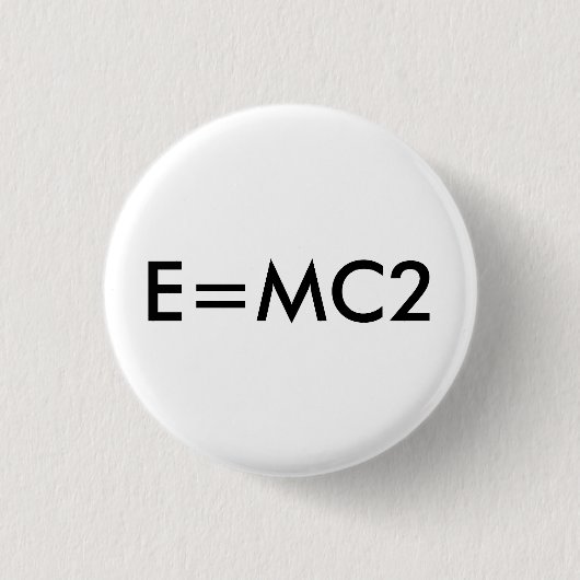 E=MC2バッジ 缶バッジ (正面)