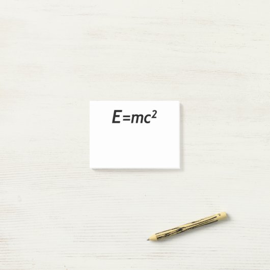 E=mc2多くエネルギー同値光速度の物理学 ポストイット (デスク上)