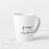 E=mc2科学物理エネルギーアインシュタイン·コーおもしろいヒー カフェラテマグ (右アングル)